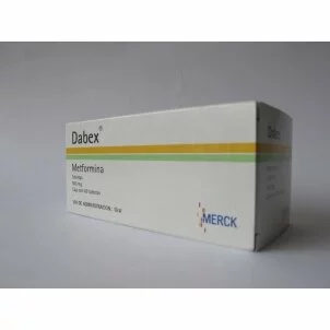 Metformin 500mg. 60 tabs. spanish name: dabex