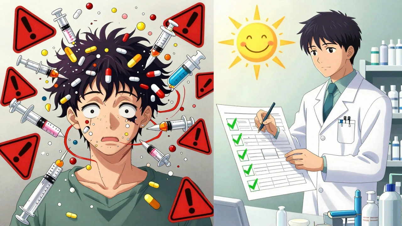 Patient&#039;s mind transformed from chaotic pills to organized medication plan with pharmacist&#039;s help.