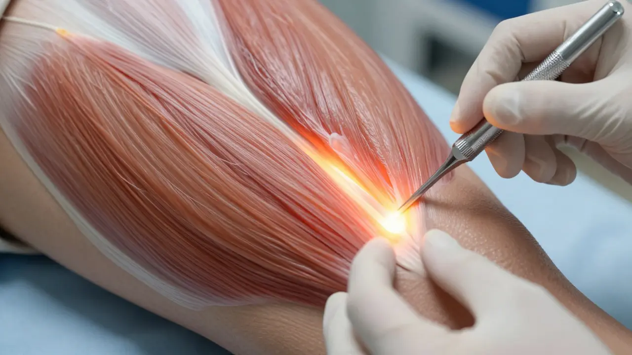 Muscle biopsy procedure for diagnosis