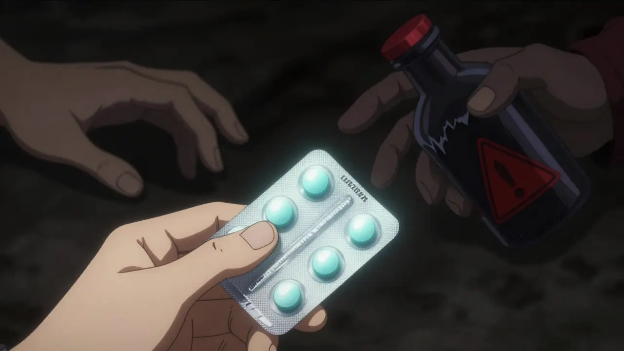Contrast between safe generic pills and dangerous counterfeits